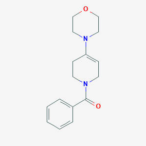 Pyridine, 1-benzoyl-1,2,3,6-tetrahydro-4-(4-morpholinyl)-