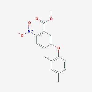 molecular formula C16H15NO5 B14627237 Methyl 5-(2,4-dimethylphenoxy)-2-nitrobenzoate CAS No. 59038-62-9