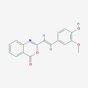 2-[(E)-2-(4-hydroxy-3-methoxyphenyl)ethenyl]-3,1-benzoxazin-4-one