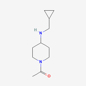 B1462728 1-{4-[(Cyclopropylmethyl)amino]piperidin-1-yl}ethan-1-one CAS No. 1154999-32-2