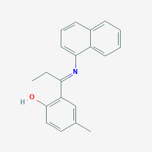 4-Methyl-6-{1-[(naphthalen-1-yl)amino]propylidene}cyclohexa-2,4-dien-1-one