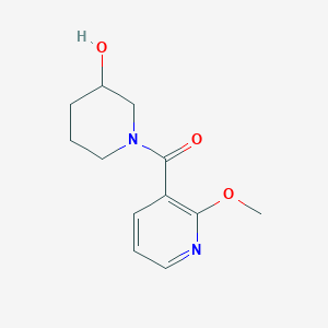B1462729 1-(2-Methoxypyridine-3-carbonyl)piperidin-3-ol CAS No. 1155607-32-1