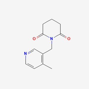 molecular formula C12H14N2O2 B14627332 2,6-Piperidinedione, 1-[(4-methyl-3-pyridinyl)methyl]- CAS No. 56635-07-5