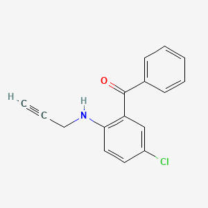 molecular formula C16H12ClNO B14627365 2-(2-Propynylamino)-5-chloro-benzophenone CAS No. 56428-69-4