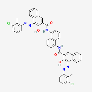 2-Naphthalenecarboxamide, N,N'-1,5-naphthalenediylbis[4-[(3-chloro-2-methylphenyl)azo]-3-hydroxy-