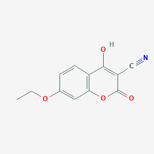 7-Ethoxy-4-hydroxy-2-oxo-2H-1-benzopyran-3-carbonitrile