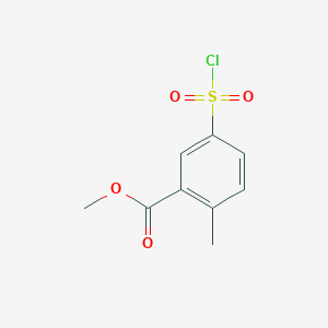 molecular formula C9H9ClO4S B1462744 5-(氯磺酰基)-2-甲基苯甲酸甲酯 CAS No. 866358-17-0