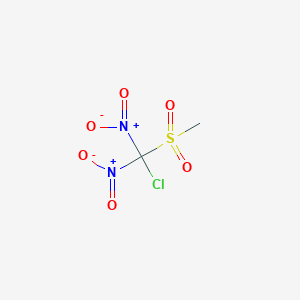 molecular formula C2H3ClN2O6S B14627461 Chloro(methanesulfonyl)dinitromethane CAS No. 58300-69-9