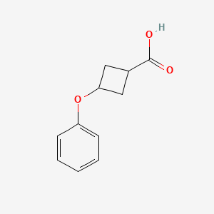 molecular formula C11H12O3 B1462751 3-Phenoxycyclobutanecarboxylic acid CAS No. 1263284-46-3
