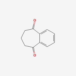 molecular formula C11H10O2 B14627514 7,8-Dihydro-5h-benzo[7]annulene-5,9(6h)-dione CAS No. 54034-10-5