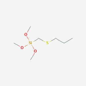 Trimethoxy[(propylsulfanyl)methyl]silane