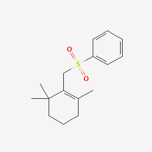 (2,6,6-Trimethylcyclohex-1-enylmethanesulfonyl)benzene