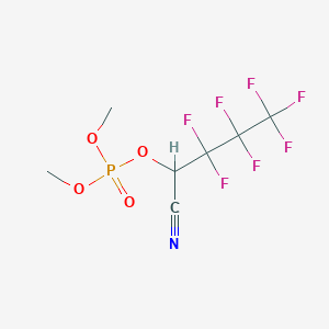 molecular formula C7H7F7NO4P B14627540 1-Cyano-2,2,3,3,4,4,4-heptafluorobutyl dimethyl phosphate CAS No. 56376-19-3