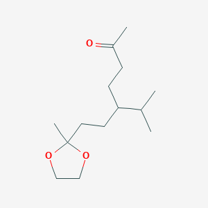 2-Heptanone, 6-methyl-5-[2-(2-methyl-1,3-dioxolan-2-yl)ethyl]-