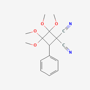 2,2,3,3-Tetramethoxy-4-phenyl-cyclobutane-1,1-dicarbonitrile