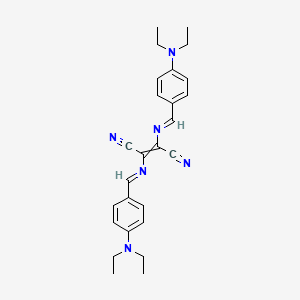 2,3-Bis[[4-(diethylamino)phenyl]methylideneamino]but-2-enedinitrile