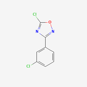 molecular formula C8H4Cl2N2O B1462763 5-Chloro-3-(3-chlorophenyl)-1,2,4-oxadiazole CAS No. 26925-40-6