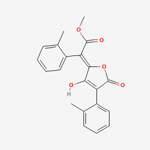 Methyl alpha-(3-hydroxy-4-(2-methylphenyl)-5-oxo-2(5H)-furanylidene)-2-methylbenzeneacetate