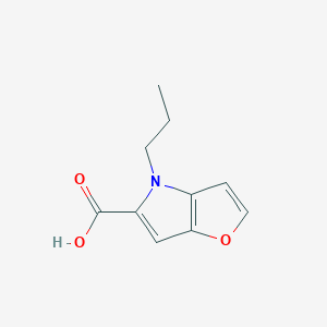 molecular formula C10H11NO3 B1462767 4-Propylfurano[3,2-b]pyrrole-5-carboxylic acid CAS No. 1192961-99-1