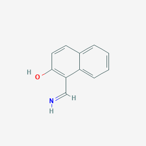 molecular formula C11H9NO B14627706 2-Naphthalenol, 1-(iminomethyl)- CAS No. 55135-69-8