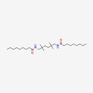 molecular formula C28H56N2O2 B14627727 N,N'-(2,2,5,5-Tetramethylhexane-1,6-diyl)dinonanamide CAS No. 54799-06-3