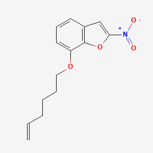 7-[(Hex-5-en-1-yl)oxy]-2-nitro-1-benzofuran