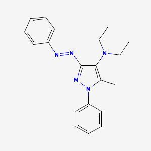 N,N-Diethyl-5-methyl-1-phenyl-3-[(E)-phenyldiazenyl]-1H-pyrazol-4-amine