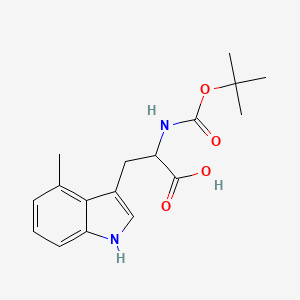 molecular formula C17H22N2O4 B1462776 Boc-4-甲基-DL-色氨酸 CAS No. 1219232-56-0