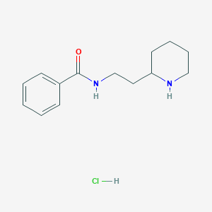 molecular formula C14H21ClN2O B1462779 N-(2-Piperidin-2-yl-ethyl)-benzamide hydrochloride CAS No. 1185303-80-3
