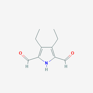 molecular formula C10H13NO2 B146278 3,4-二乙基-1H-吡咯-2,5-二甲醛 CAS No. 130274-66-7