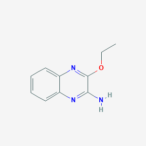 molecular formula C10H11N3O B14627821 2-Quinoxalinamine, 3-ethoxy- CAS No. 57315-33-0