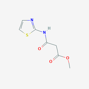 molecular formula C7H8N2O3S B14627829 Methyl 2-(thiazol-2-ylcarbamoyl)acetate CAS No. 58199-15-8