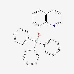 molecular formula C27H21NOSn B14627835 8-((Triphenylstannyl)oxy)quinoline CAS No. 57883-71-3