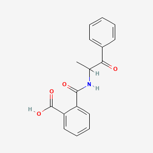 2-[(1-Oxo-1-phenylpropan-2-yl)carbamoyl]benzoic acid