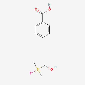 molecular formula C10H15FO3Si B14627850 Benzoic acid;[fluoro(dimethyl)silyl]methanol CAS No. 54599-94-9