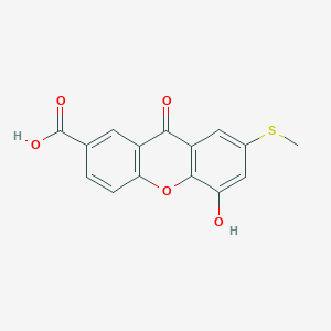 5-Hydroxy-7-(methylsulfanyl)-9-oxo-9H-xanthene-2-carboxylic acid