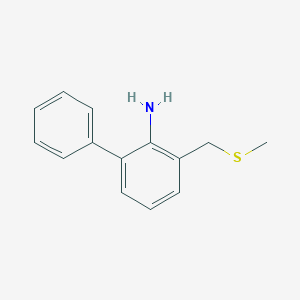 3-[(Methylsulfanyl)methyl][1,1'-biphenyl]-2-amine