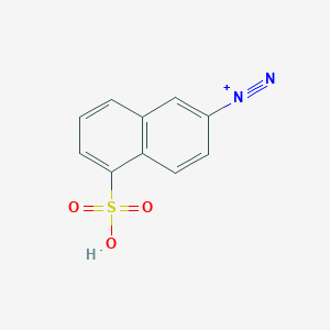 molecular formula C10H7N2O3S+ B14627882 5-Sulfonaphthalene-2-diazonium CAS No. 56875-62-8