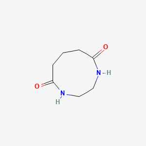 molecular formula C7H12N2O2 B14627905 1H-1,4-Diazonine-5,9(2H,6H)-dione, tetrahydro- CAS No. 57531-03-0