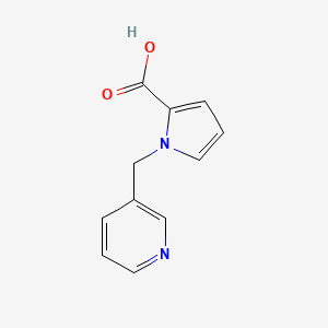 molecular formula C11H10N2O2 B1462792 1-(pyridin-3-ylmethyl)-1H-pyrrole-2-carboxylic acid CAS No. 896049-17-5