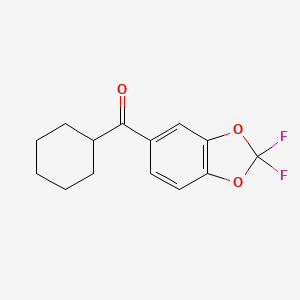 Cyclohexyl(2,2-difluoro-2H-1,3-benzodioxol-5-yl)methanone