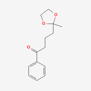 4-(2-Methyl-1,3-dioxolan-2-yl)-1-phenylbutan-1-one