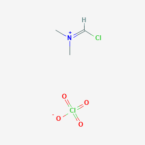 molecular formula C3H7Cl2NO4 B14627959 Chloro-N,N-dimethylmethaniminium perchlorate CAS No. 54926-57-7