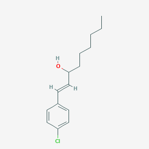 molecular formula C15H21ClO B14627967 (E)-1-(4-chlorophenyl)non-1-en-3-ol CAS No. 53710-42-2