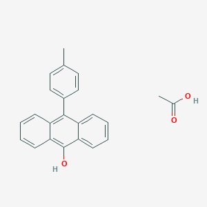 Acetic acid;10-(4-methylphenyl)anthracen-9-ol