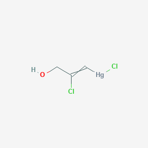 Chloro(2-chloro-3-hydroxyprop-1-en-1-yl)mercury