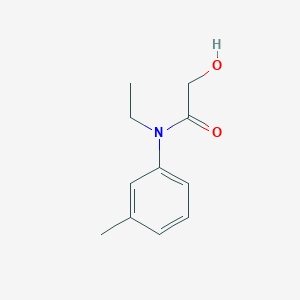 molecular formula C11H15NO2 B14628005 N-Ethyl-2-hydroxy-N-(3-methylphenyl)acetamide CAS No. 54041-14-4