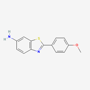 molecular formula C14H12N2OS B14628013 2-(4-Methoxyphenyl)benzothiazol-6-ylamine CAS No. 53544-77-7