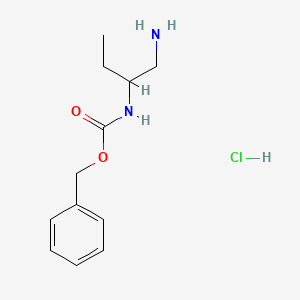 molecular formula C12H19ClN2O2 B1462802 2-N-Cbz-Butane-1,2-diamine hydrochloride CAS No. 1179361-76-2