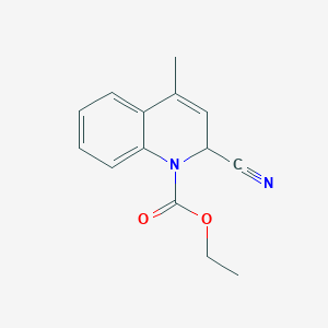 1(2H)-Quinolinecarboxylic acid, 2-cyano-4-methyl-, ethyl ester